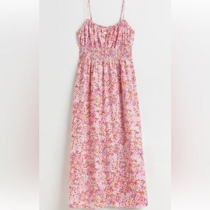 Woman’s floral midi dress